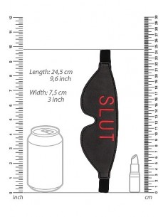 Opaska Na Oczy Erotyczna Blindfold - Slut - Black - Opaski i maski na oczy - 1 2