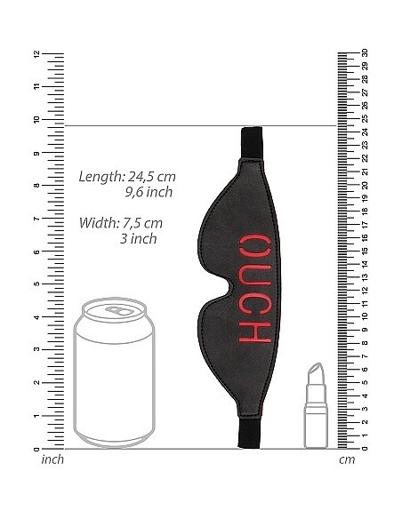 Opaska Na Oczy Erotyczna Blindfold - Ouch - Black - Opaski i maski na oczy - 2