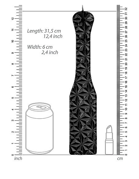 Packa do klapsów Luxury Paddle - Black - Baty, pejcze i packi - 2