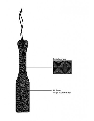 Packa do klapsów Luxury Paddle - Black - Baty, pejcze i packi - 7