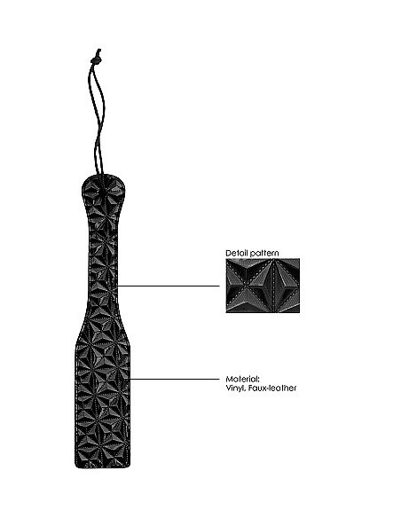 Packa do klapsów Luxury Paddle - Black - Baty, pejcze i packi - 7