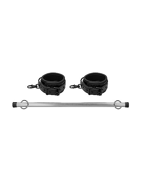 Kajdanki erotyczne Luxury Spreader Bar - Black - Kajdanki erotyczne - 1