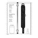 Kajdanki erotyczne Luxury Spreader Bar - Black - 4