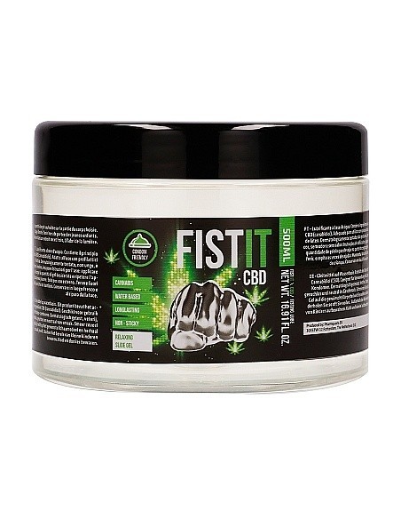 Wodny lubrykant CBD Fist It 500ml - Lubrykanty, feromony i olejki do masażu CBD - 1