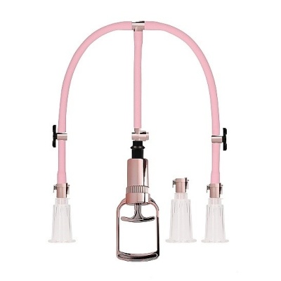 Pompki na sutki Clitoral / Nipple Pump Set Medium - Rose Gold - 1