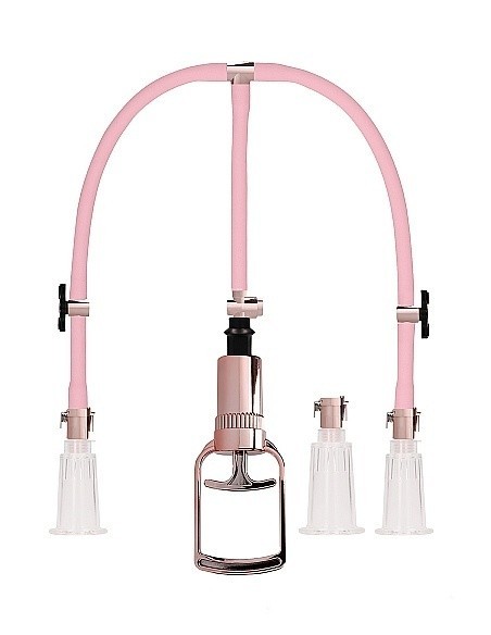 Pompki na sutki Clitoral / Nipple Pump Set Medium - Rose Gold - Pompki do sutków i pochwy - 1