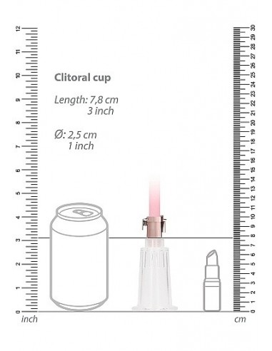 Pompki na sutki Clitoral / Nipple Pump Set Medium - Rose Gold - Pompki do sutków i pochwy - 4