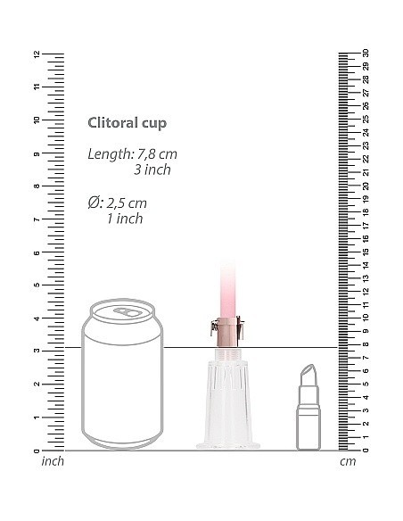 Pompki na sutki Clitoral / Nipple Pump Set Medium - Rose Gold - Pompki do sutków i pochwy - 4