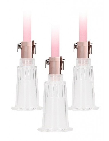 Pompki na sutki Clitoral / Nipple Pump Set Medium - Rose Gold - Pompki do sutków i pochwy - 6