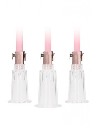 Pompki na sutki Clitoral / Nipple Pump Set Medium - Rose Gold - Pompki do sutków i pochwy - 7