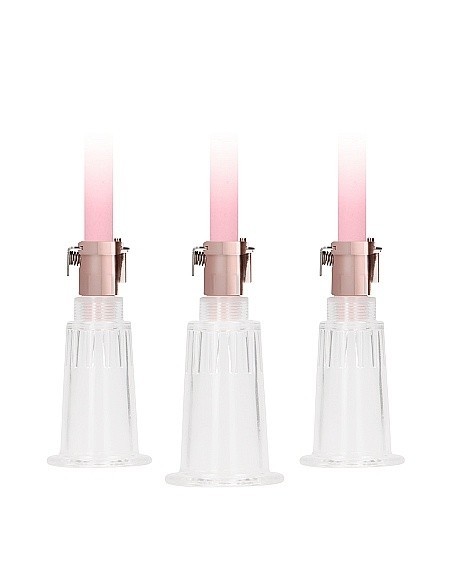 Pompki na sutki Clitoral / Nipple Pump Set Medium - Rose Gold - Pompki do sutków i pochwy - 7