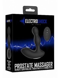 Masażer prostaty Remote Controlled E-Stim / Vibrating Black - Masażery i stymulatory prostaty - 1 2