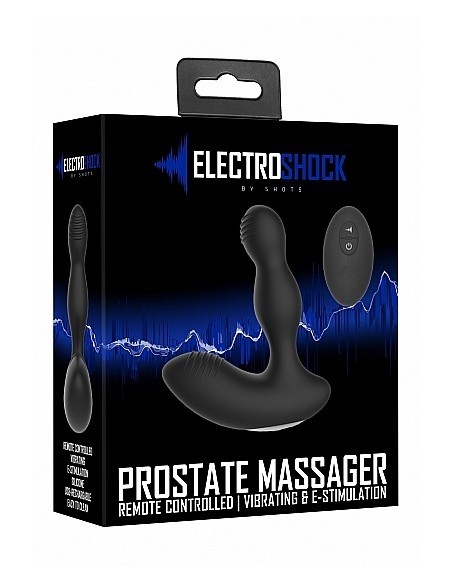 Masażer prostaty Remote Controlled E-Stim / Vibrating Black - Masażery i stymulatory prostaty - 2