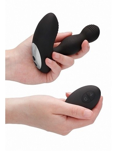 Masażer prostaty Remote Controlled E-Stim / Vibrating Black - Masażery i stymulatory prostaty - 6