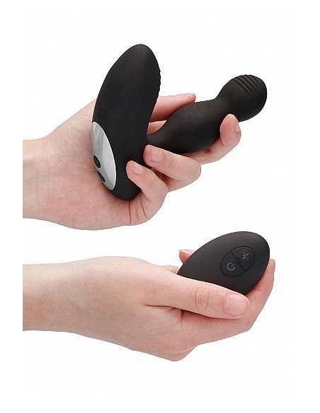 Masażer prostaty Remote Controlled E-Stim / Vibrating Black - Masażery i stymulatory prostaty - 6