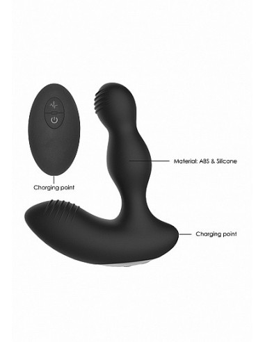 Masażer prostaty Remote Controlled E-Stim / Vibrating Black - Masażery i stymulatory prostaty - 11