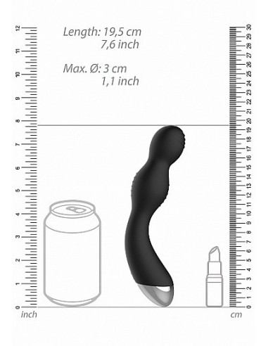 Wibrator analny Remote Controlled E-Stim / Vibrating G/P-Spot Vibrator - Black - Masażery i stymulatory prostaty - 3