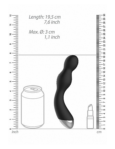 Wibrator analny Remote Controlled E-Stim / Vibrating G/P-Spot Vibrator - Black - Masażery i stymulatory prostaty - 3