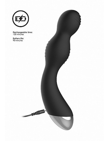 Wibrator analny Remote Controlled E-Stim / Vibrating G/P-Spot Vibrator - Black - Masażery i stymulatory prostaty - 12