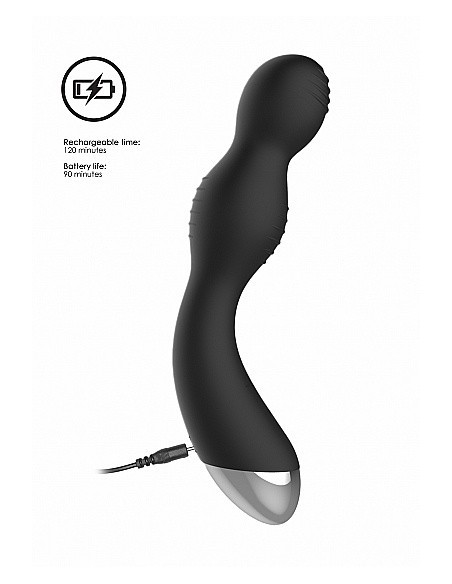 Wibrator analny Remote Controlled E-Stim / Vibrating G/P-Spot Vibrator - Black - Masażery i stymulatory prostaty - 12