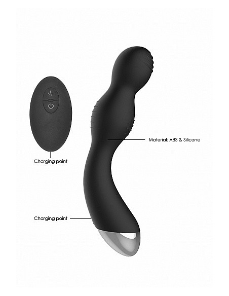 Wibrator analny Remote Controlled E-Stim / Vibrating G/P-Spot Vibrator - Black - Masażery i stymulatory prostaty - 13