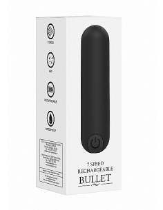 Wibrator mini 10 Speed Rechargeable Bullet - Black - Wibratory Mini - 1 2