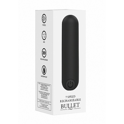 Wibrator mini 10 Trybów Ładowanie USB - Mini - Czarny - 1 2