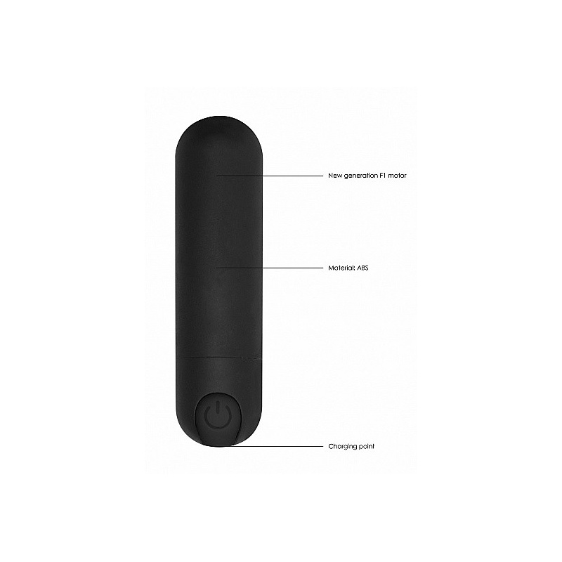 Wibrator mini 10 Trybów Ładowanie USB - Mini - Czarny - 8