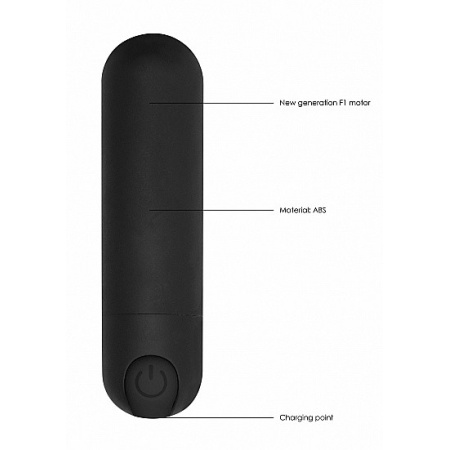 Wibrator mini 10 Trybów Ładowanie USB - Mini - Czarny - 8