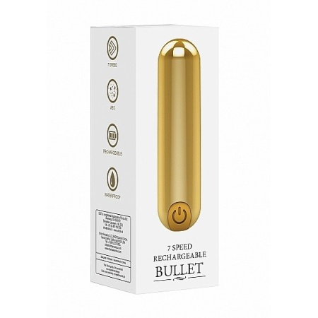 Wibrator mini 10 Trybów Ładowanie USB - Mini - Złoty - 2