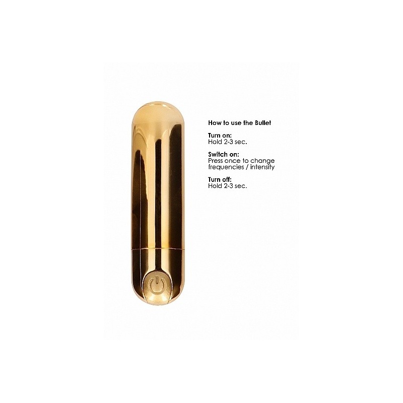 Wibrator mini 10 Trybów Ładowanie USB - Mini - Złoty - 9