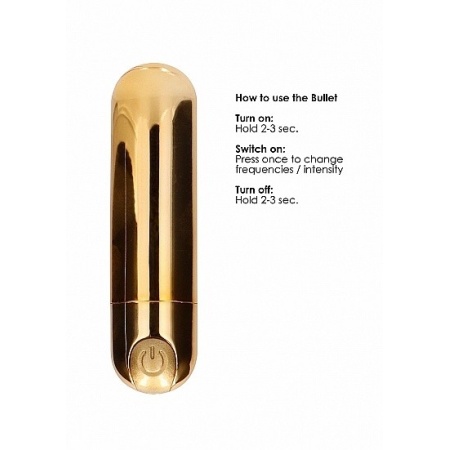 Wibrator mini 10 Trybów Ładowanie USB - Mini - Złoty - 9