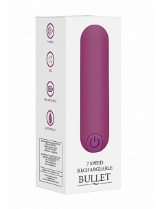 Wibrator mini 10 Speed Rechargeable Bullet - Purple - Wibratory Mini - 1 2