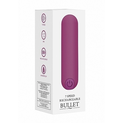 Wibrator mini 10 Trybów Ładowanie USB - Mini - Fioletowy - 1 2