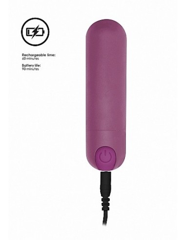 Wibrator mini 10 Speed Rechargeable Bullet - Purple - Wibratory Mini - 7