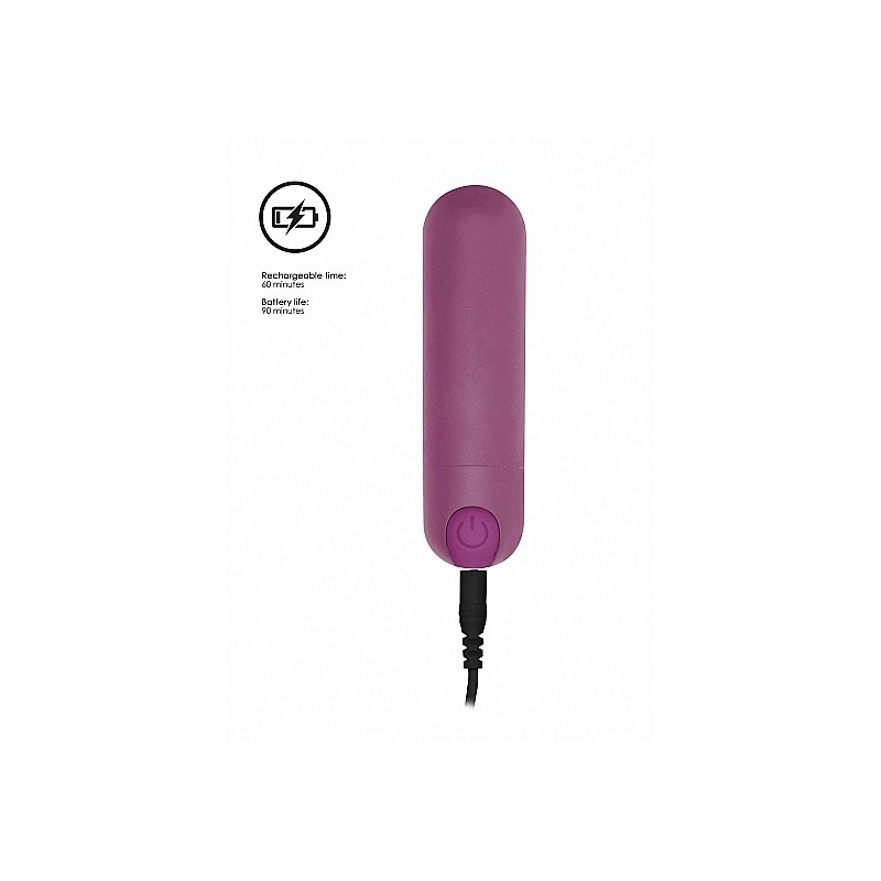 Wibrator mini 10 Trybów Ładowanie USB - Mini - Fioletowy - 7