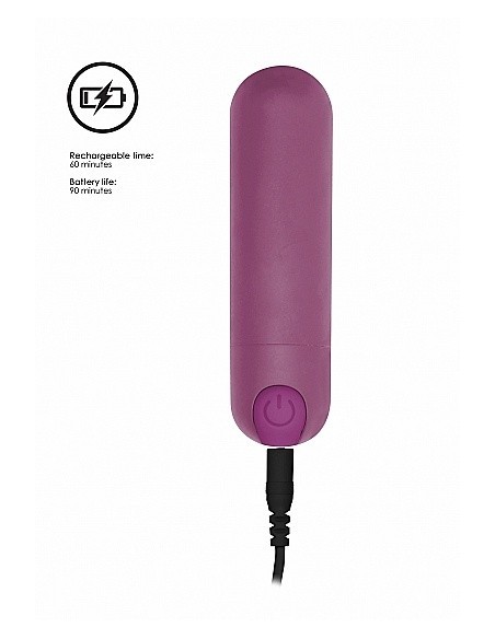 Wibrator mini 10 Speed Rechargeable Bullet - Purple - Wibratory Mini - 7