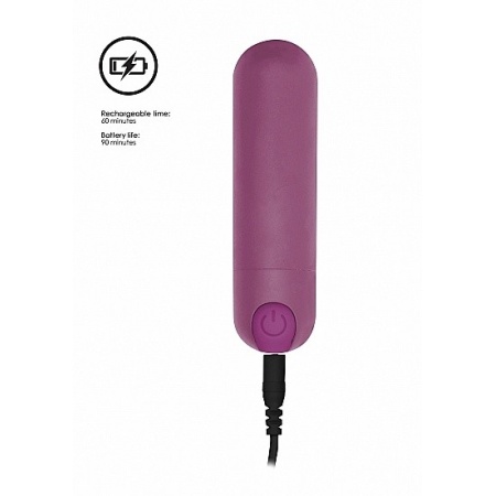 Wibrator mini 10 Trybów Ładowanie USB - Mini - Fioletowy - 7