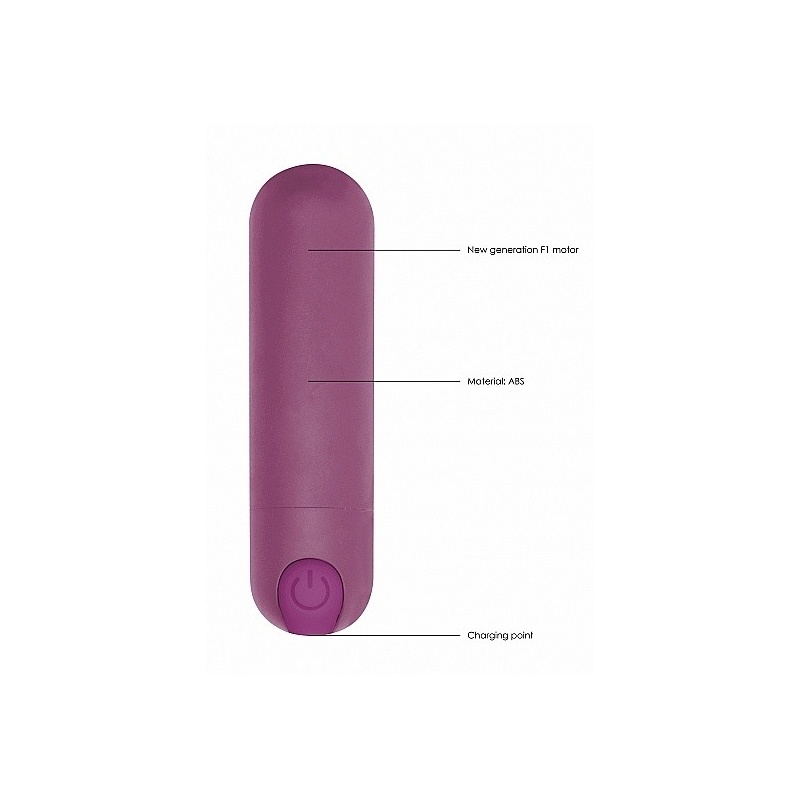 Wibrator mini 10 Trybów Ładowanie USB - Mini - Fioletowy - 8