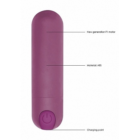 Wibrator mini 10 Trybów Ładowanie USB - Mini - Fioletowy - 8
