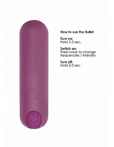 Wibrator mini 10 Speed Rechargeable Bullet - Purple - Wibratory Mini - 9