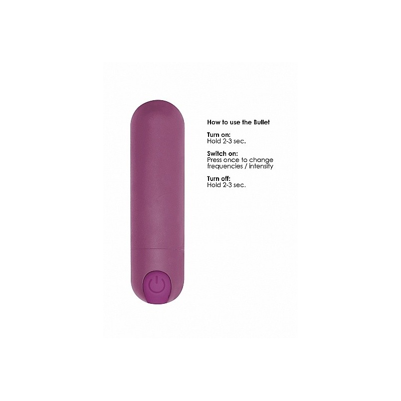 Wibrator mini 10 Trybów Ładowanie USB - Mini - Fioletowy - 9