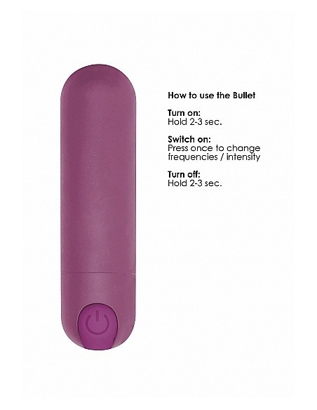 Wibrator mini 10 Speed Rechargeable Bullet - Purple - Wibratory Mini - 9