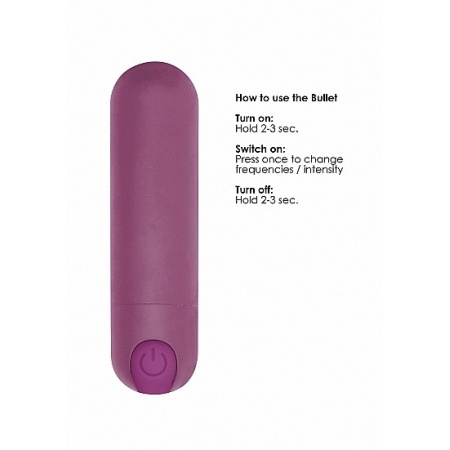 Wibrator mini 10 Trybów Ładowanie USB - Mini - Fioletowy - 9