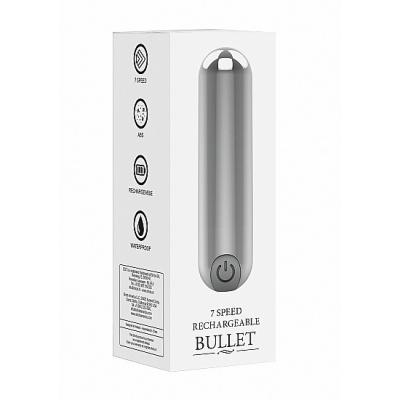 Wibrator mini 10 Trybów Ładowanie USB - Mini - Silver - 1 2