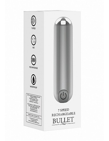 Wibrator mini 10 Speed Rechargeable Bullet - Silver - Wibratory Mini - 2