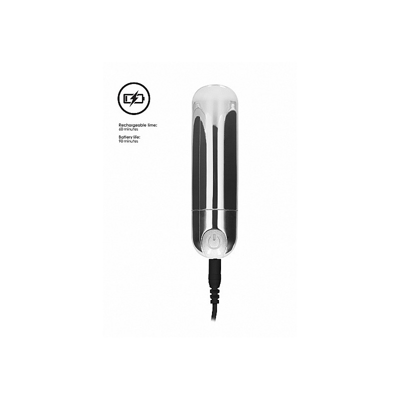 Wibrator mini 10 Trybów Ładowanie USB - Mini - Silver - 7