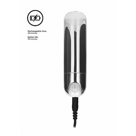 Wibrator mini 10 Trybów Ładowanie USB - Mini - Silver - 7