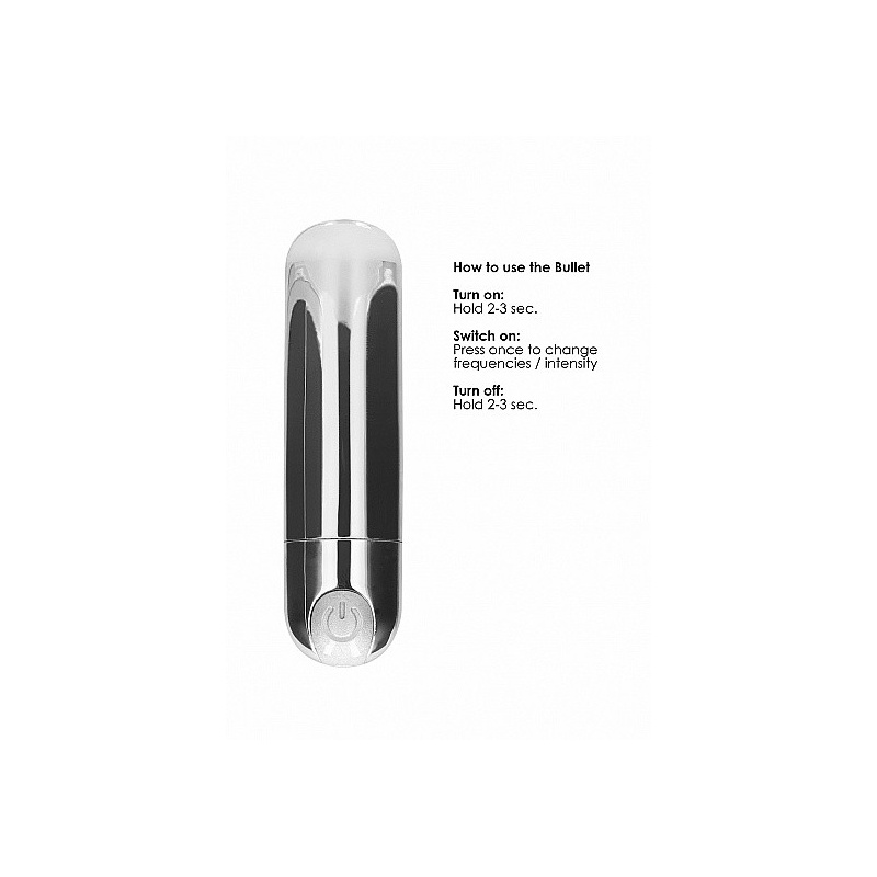 Wibrator mini 10 Trybów Ładowanie USB - Mini - Silver - 9