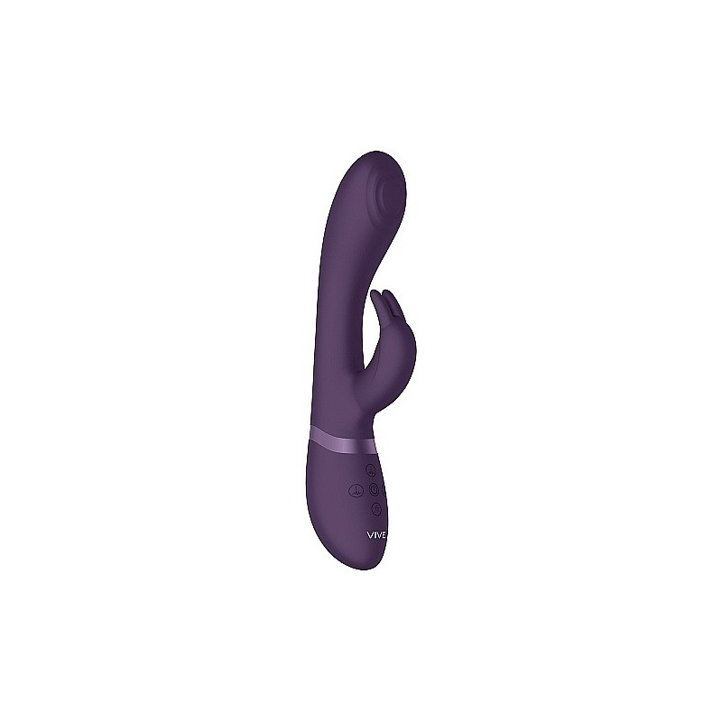 Wibrator typu króliczek Cato Pulse G-Spot Rabbit Purple - 3 silniki, 10 trybów, długość wprowadzania 11 cm - 1